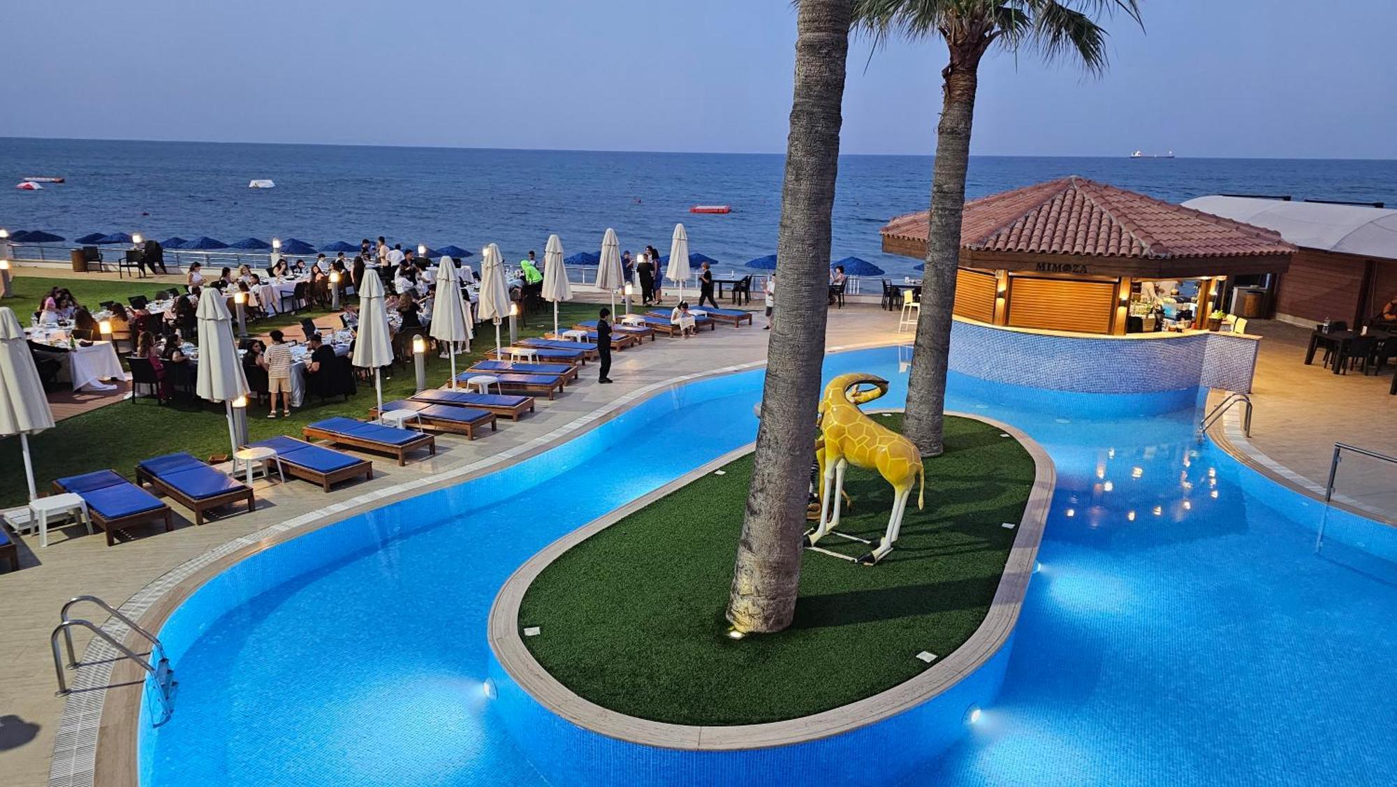 Mimoza Beach Hotel Agios Sergios 外观 照片