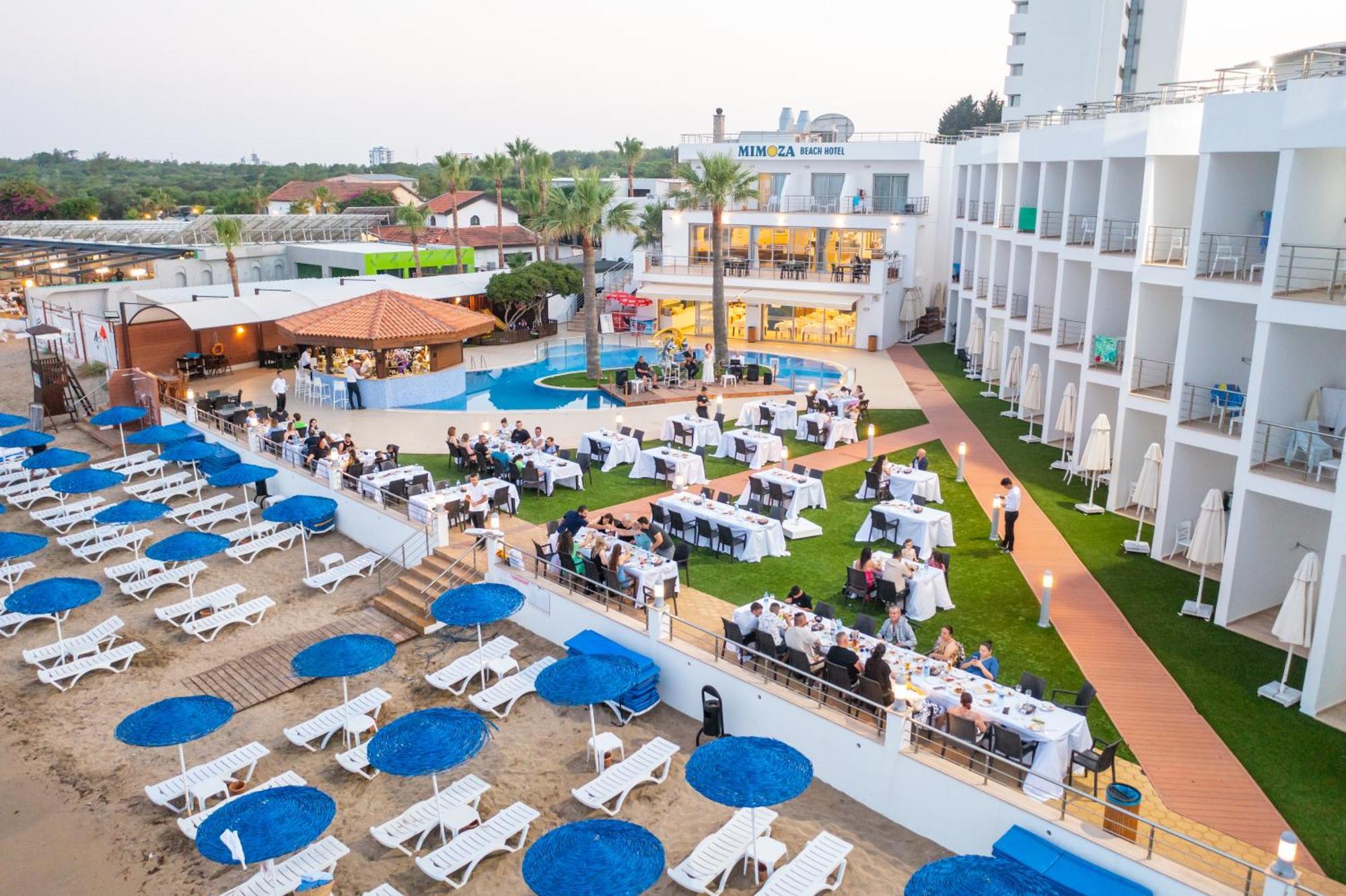 Mimoza Beach Hotel Agios Sergios 外观 照片
