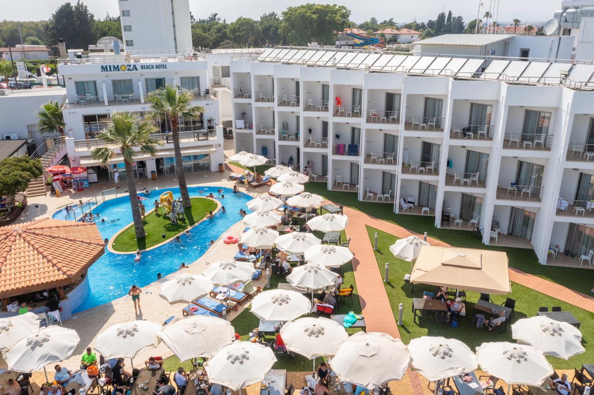 Mimoza Beach Hotel Agios Sergios 外观 照片