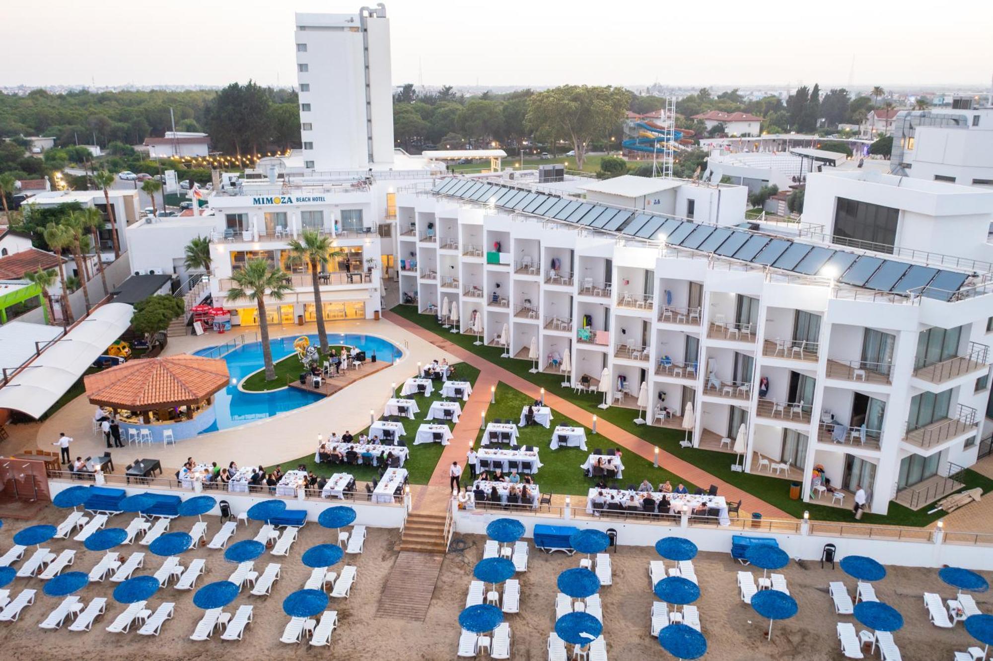 Mimoza Beach Hotel Agios Sergios 外观 照片