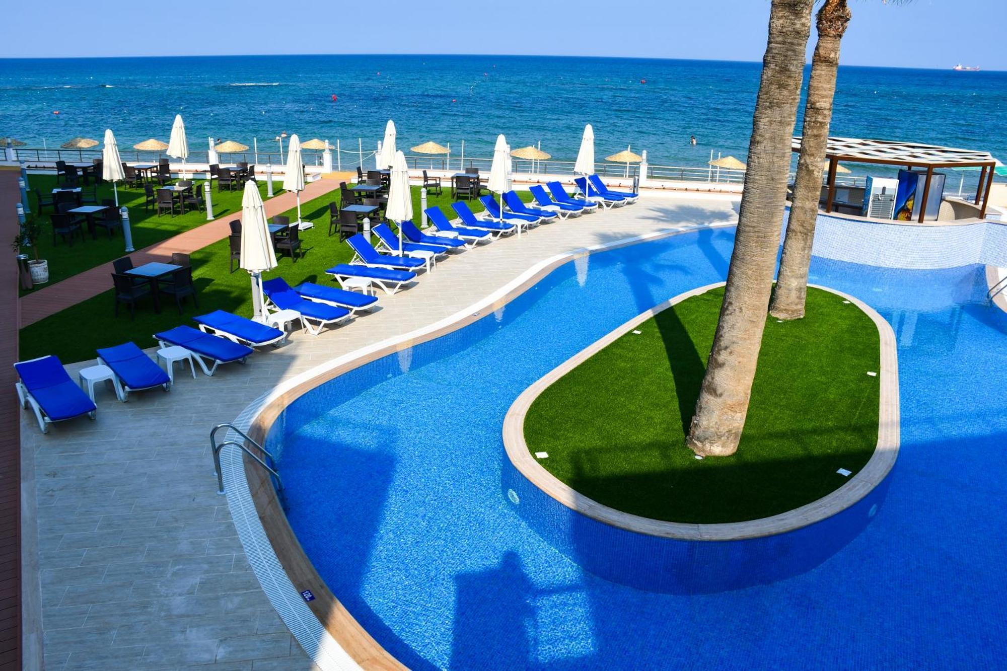 Mimoza Beach Hotel Agios Sergios 外观 照片