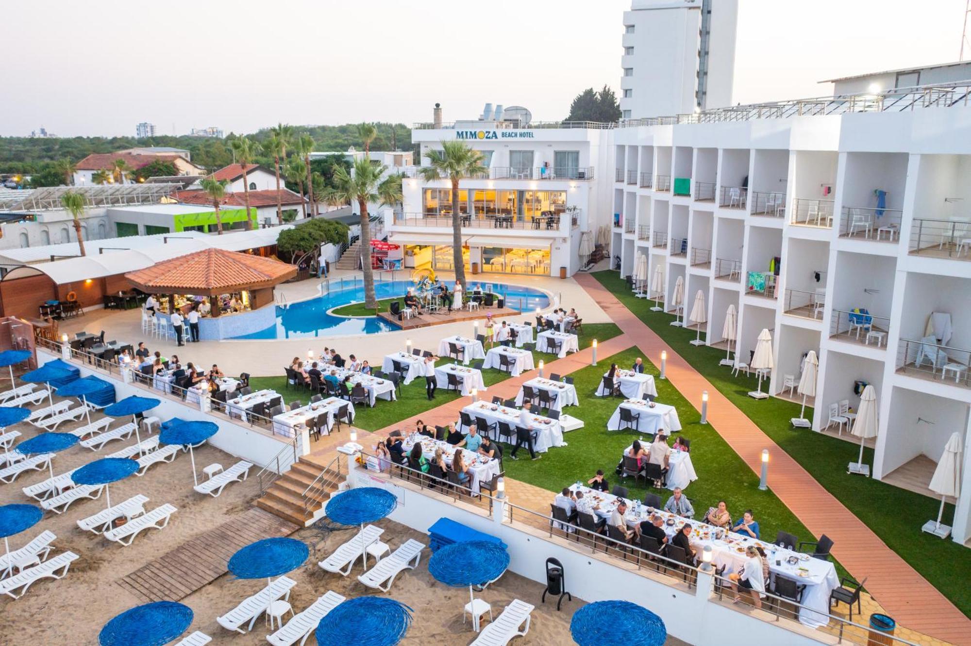 Mimoza Beach Hotel Agios Sergios 外观 照片